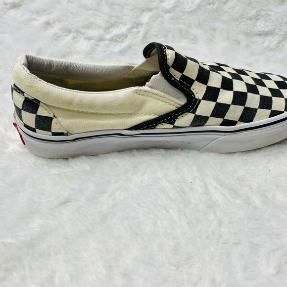 Vans Authentic W 6.5 M 5 Black White Checkerboard - Picture 4 of 12